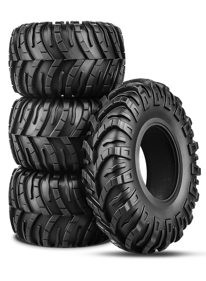 GoHobby 2.2inch Crawler Tires 4Pcs RC Rubber Tyre Set Wheel Tires for Tamiya Blackfoot Axial SCX10 RR10 Wraith 1/10 RC Rock Crawler Truck - Image 1